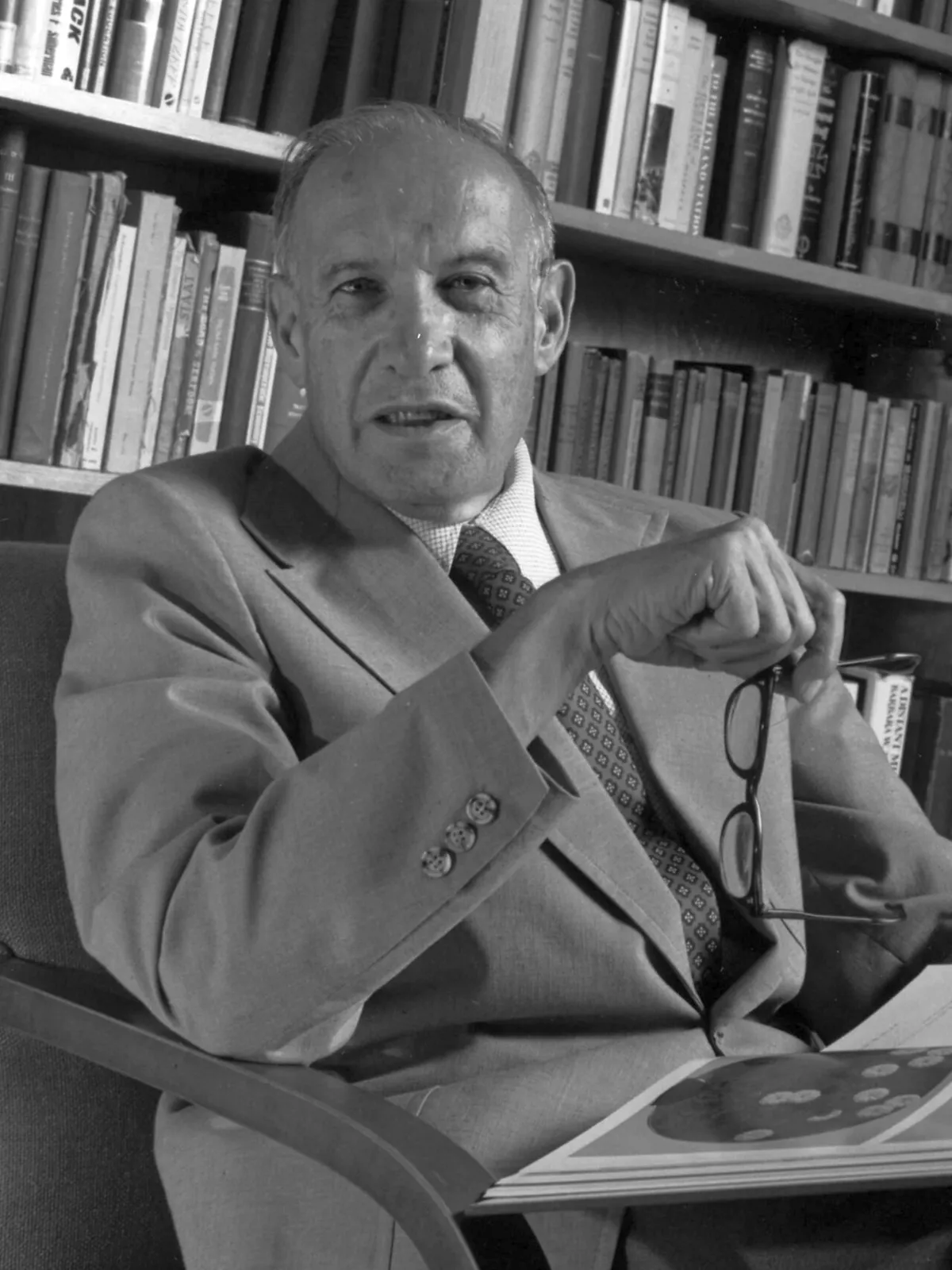 Portrait of management thinker Peter Drucker.