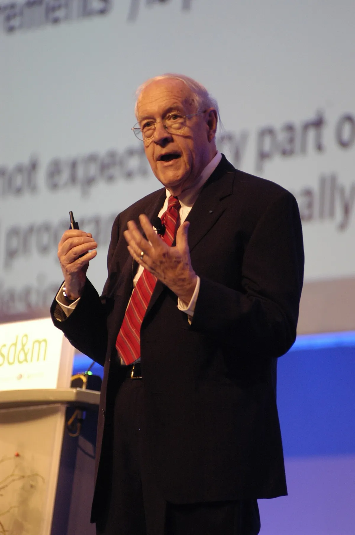 Portrait of computer scientist Fred Brooks.